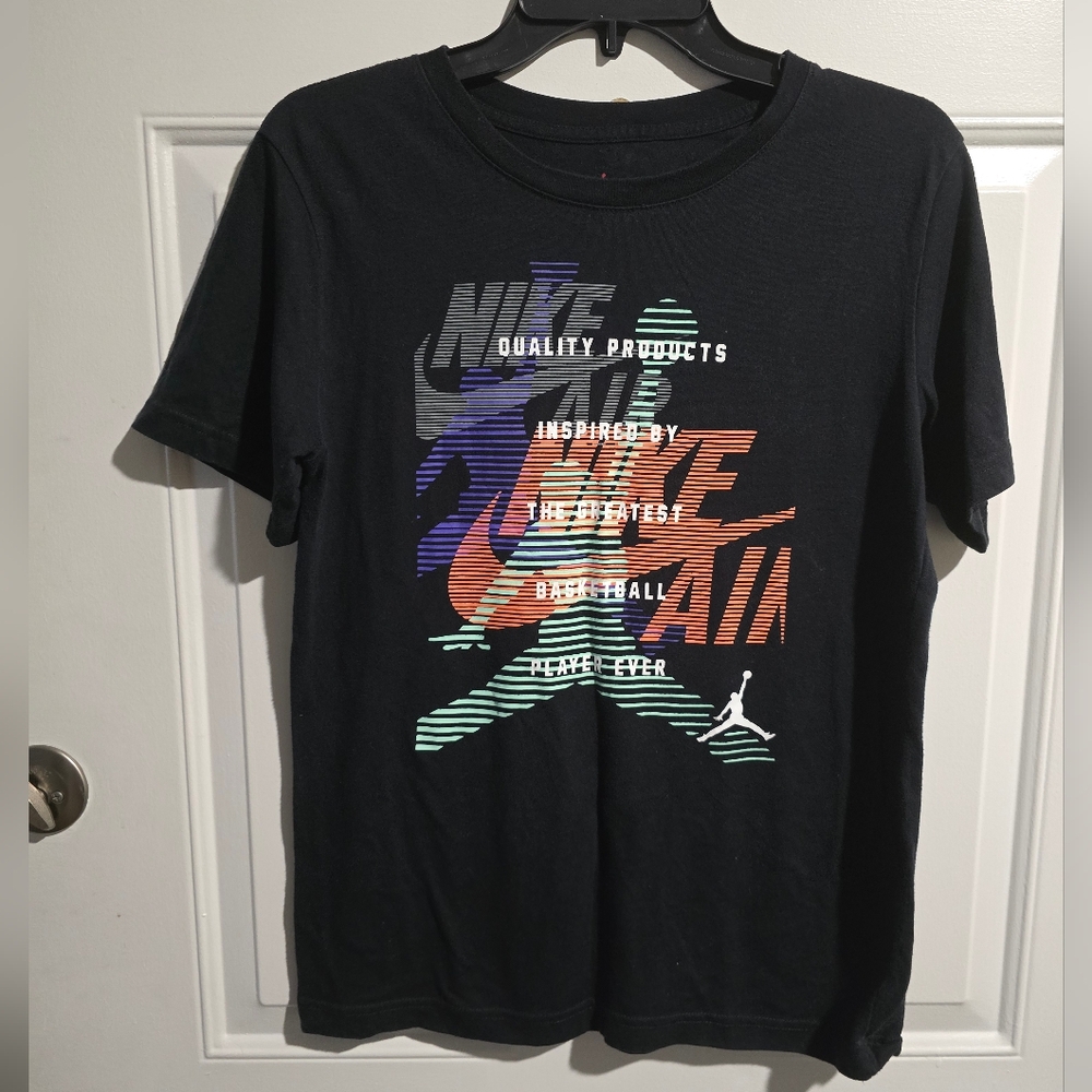 Nike Black Graphic Boys T-Shirt